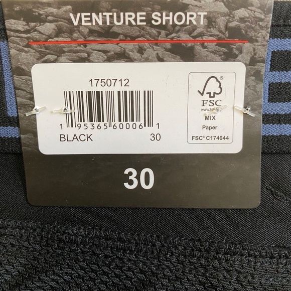 Gerry Men's Venture Short, Black, Waist 30, Built-in Belt, Zippered Pockets, NWT - Picture 5 of 13
